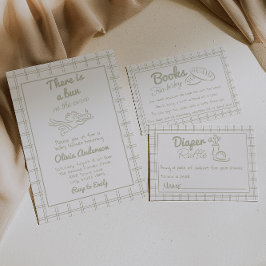 Invitación Mano Dibujó Un Arbusto De Ángel Cupido En El Horno