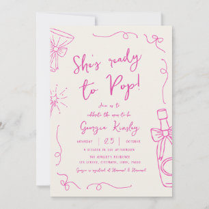 Invitación Mano Extravagante Dibujada Listo Para Sacar Baby S
