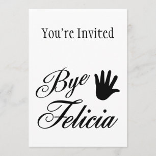 Invitación Mano que agita de la suposición de Felicia del