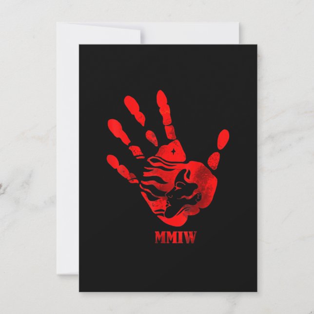 Invitación Mano Roja MMIW (Anverso)
