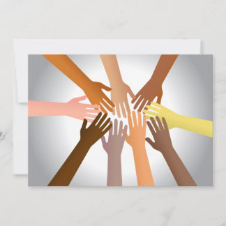 Invitación Manos coloridas