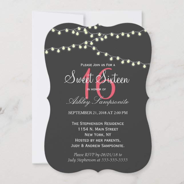 Invitación Manos elegantes de luz (Anverso)