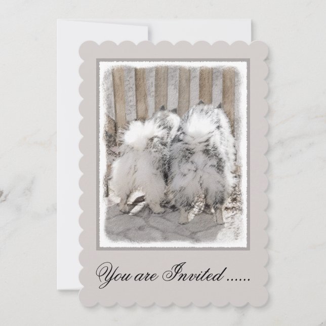 Invitación Manos en la pintura de la puerta - Arte original d (Anverso)