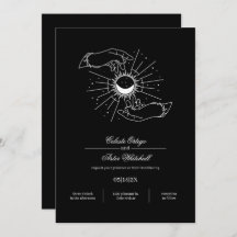 Manos místicas negras y blancas Manos celestiales