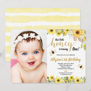 Invitación Manosee la foto del amarillo del cumpleaños de los