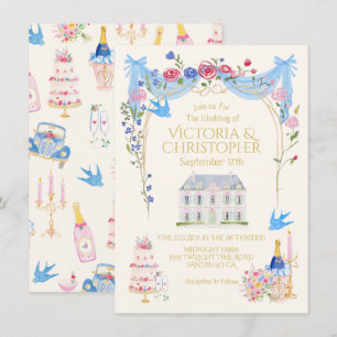 Invitación Mansión Castillo de Boda Caprichosa