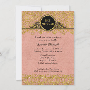 Invitación Mansión inglesa estilo Art Deco Nouveau Damask