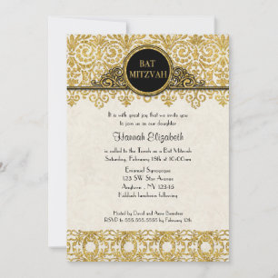 Invitación Mansión inglesa estilo Art Deco Nouveau Damask