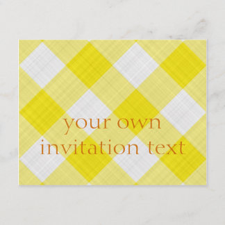 Invitación mantel amarillo