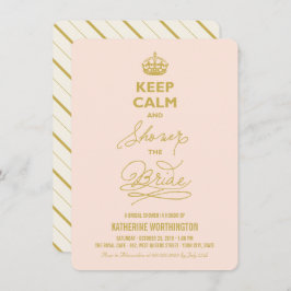 Invitación Mantén La Tranquilidad Y Ducha En La Divertida Duc