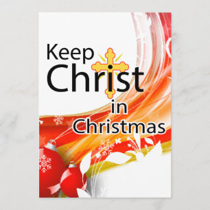 Invitación Mantener a Cristo en Navidades, nadar