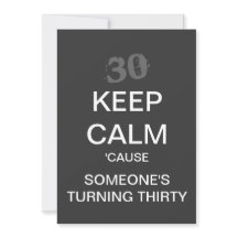 MANTENER CALMA 30° Día de fiesta (Oscuro)