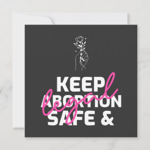 Invitación Mantener El Aborto Seguro Y Legal