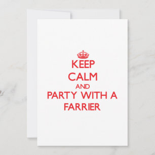 Invitación Mantener la calma y el Fiesta con un frasco