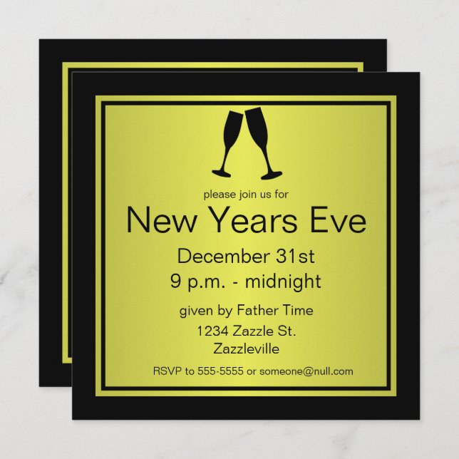 Invitación MANTENER LA CALMA Y EL FIESTA EN MARCHA, Invitació (Anverso / Reverso)