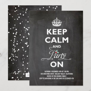 Invitación Mantener La Tranquilidad Y El Fiesta En Las Vacaci