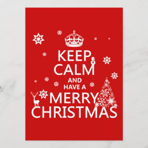 Invitación Mantengan la calma y tengan una Feliz Navidad