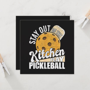 Invitación Manténgase fuera de la cocina Juega Pickleball