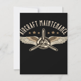 Invitación Mantenimiento de aeronaves | Diseño de Guay
