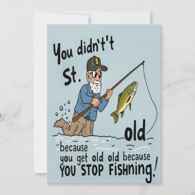 Invitación Mantente joven en el corazón (Anverso)