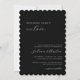 Invitación Manual minimalista Nada Fancy Just Love Inv