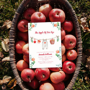 Invitación Manzana De Nuestros Ojos Ropa De Línea Botánica Ba