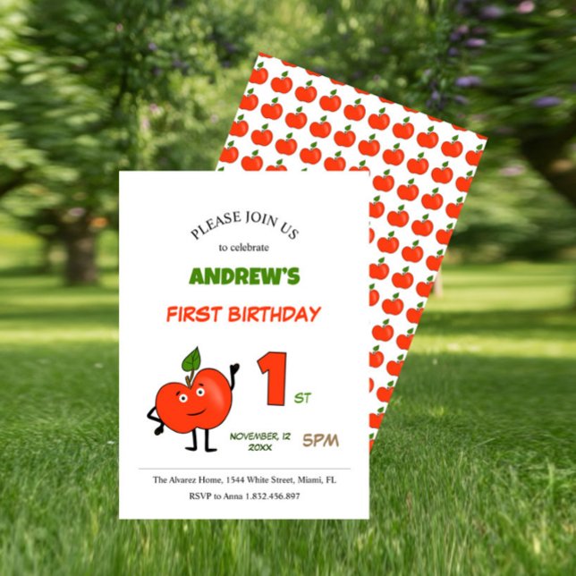 Invitación Manzana roja (Subido por el creador)