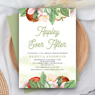 Invitación Manzana Siempre Después de la Boda de Manzana