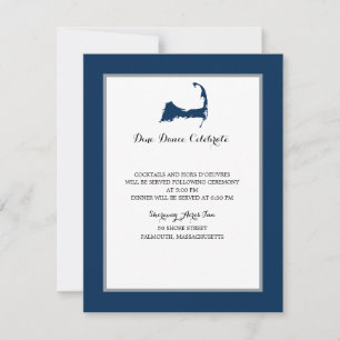 Invitación Mapa de bacalao de la Marina Azul del Cabo   Recep