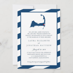 Invitación Mapa de caos azul de la marina de Harwich del Este