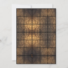 Invitación Mapa de cuadrícula de papel de 5x7 para suelos de