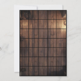 Invitación Mapa de cuadrícula de papel de piso 5x72