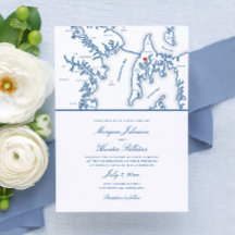 Mapa de destino de la Isla de Kent en Maryland