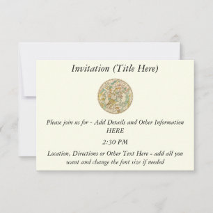 Invitación Mapa de Estrellas del Cielo Austral y Mapa de Cons