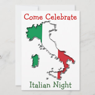 Invitación Mapa de Italia