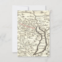 Mapa de la Antigüedad de Israel Benjamin Bar Mitzv