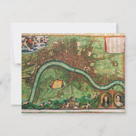 Invitación Mapa de la calle antigua de Londres, de Johannes d