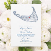 Mapa de Nantucket MA Elegante Boda Azul Marino