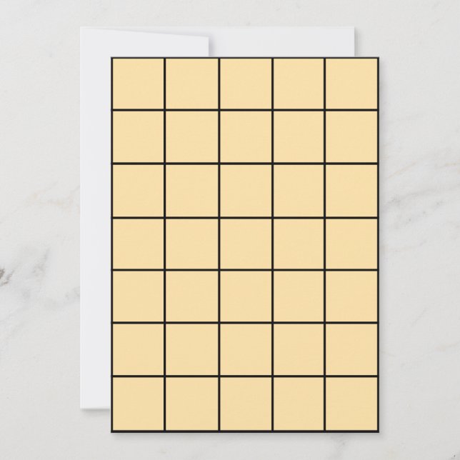 Invitación Mapa de paro de papel Beige de 5x7 (Anverso)