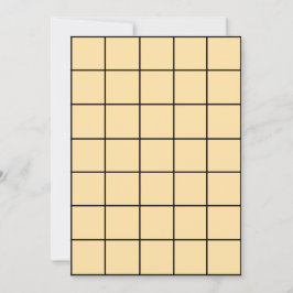 Invitación Mapa de paro de papel Beige de 5x7