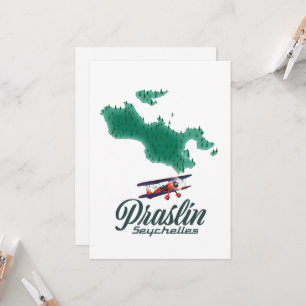 Invitación Mapa de Praslin Seychelles