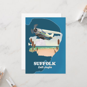 Invitación Mapa de Suffolk East Anglia