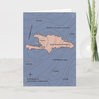 Invitación Mapa del clima de La Española