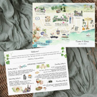 Mapa del itinerario del fin de semana de boda en S