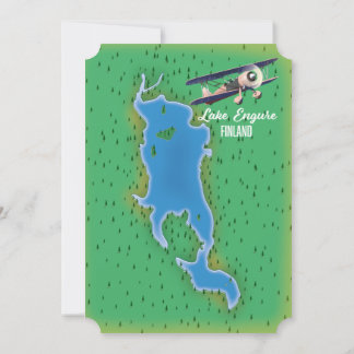 Invitación Mapa del lago Engure Finlandia