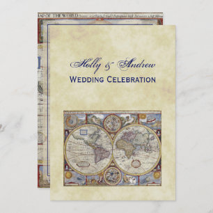 Invitación Mapa del Mundo Antiguo #3, BG #3 con problemas