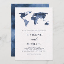 Mapa del mundo de las aguas azules | BODA