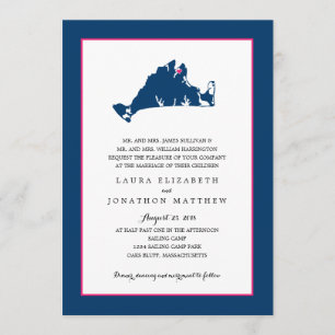 Invitación Mapa el   del viñedo de Marthas del pen¢asco de