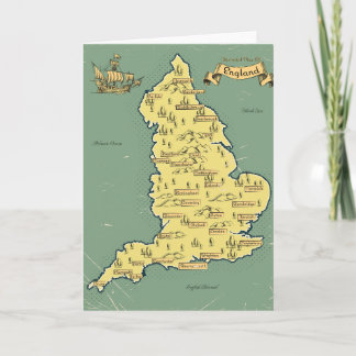 Invitación Mapa ilustrado de viajes de Inglaterra