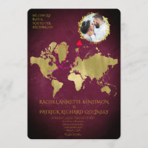 Mapa Personalizado de Viaje de Amor Boda